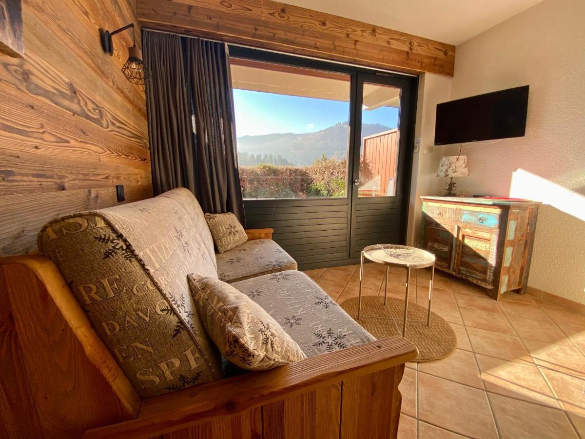 Appartement Cosy Avec Terrasse Sud - Proche Village La Clusaz Dış mekan fotoğraf