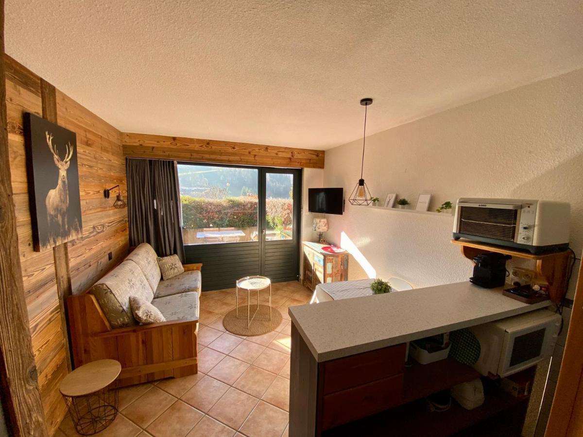 Appartement Cosy Avec Terrasse Sud - Proche Village La Clusaz Dış mekan fotoğraf